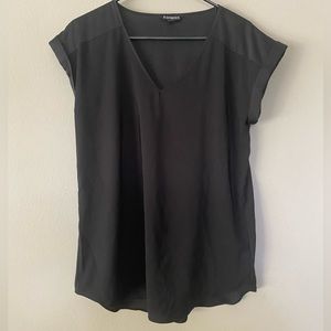 Express Black V Neck Top